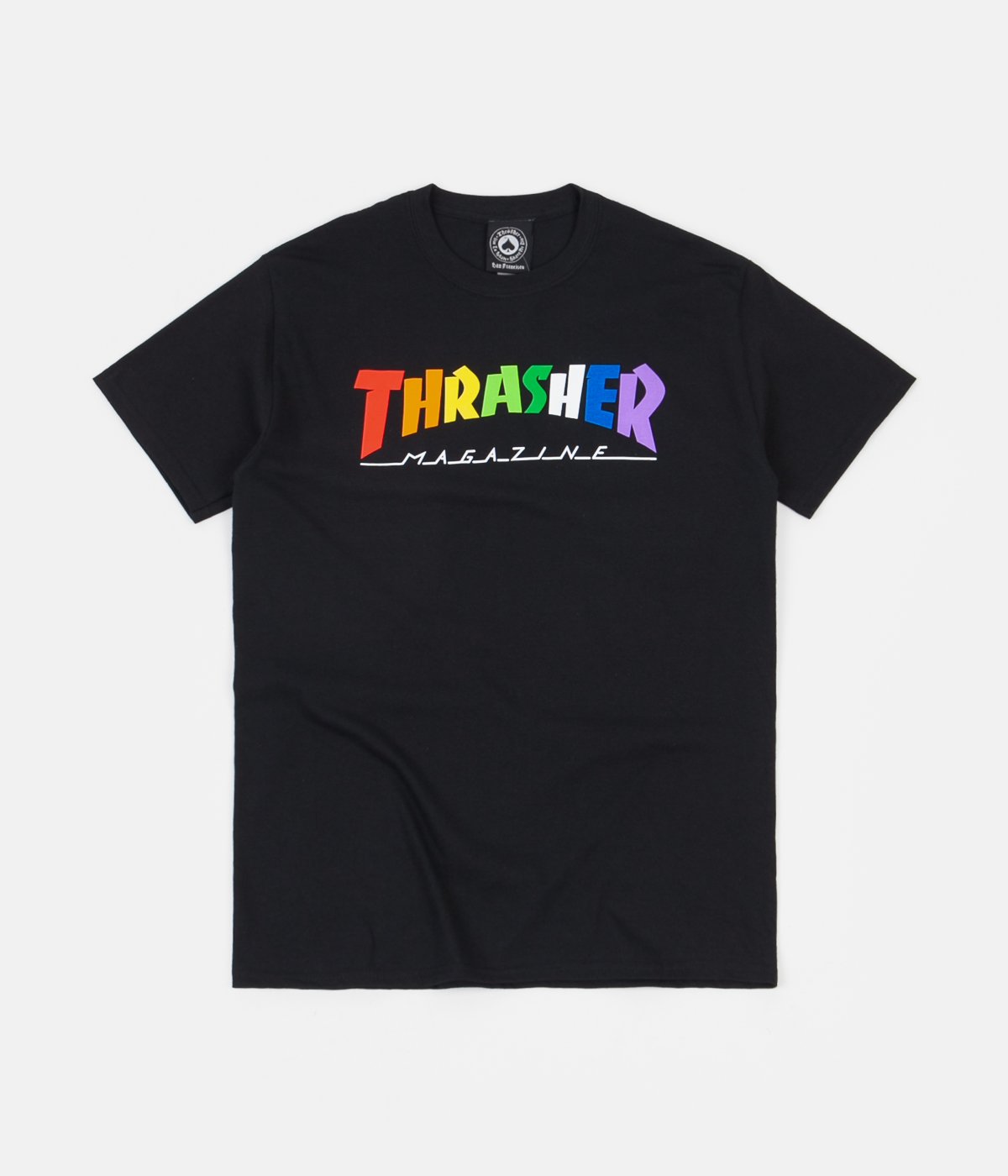 Thrasher Magazine Rainbow T-shirt Black