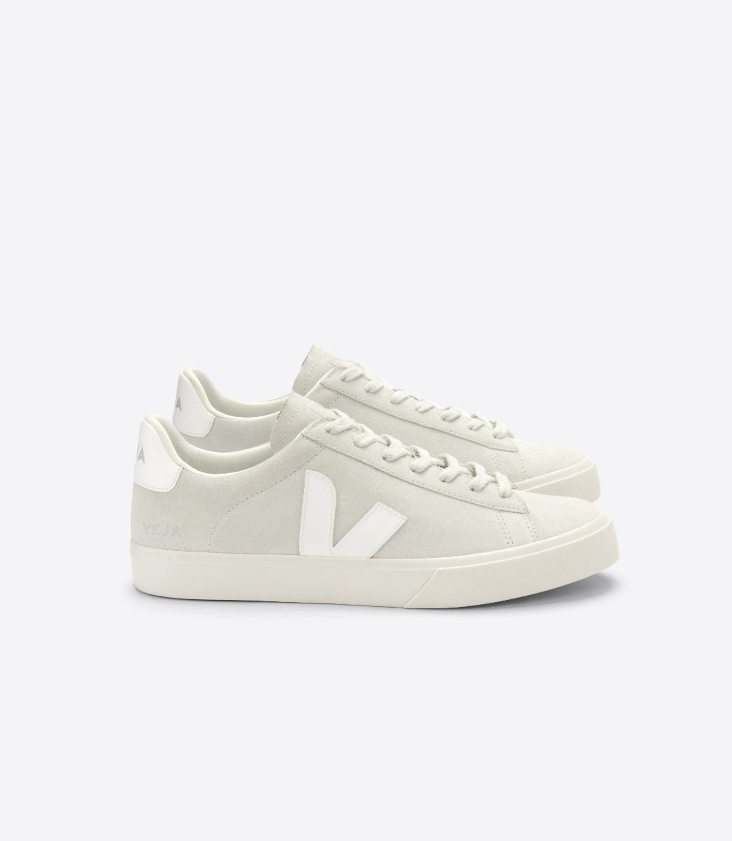 Zapatilla Veja Campo Suede Natural White