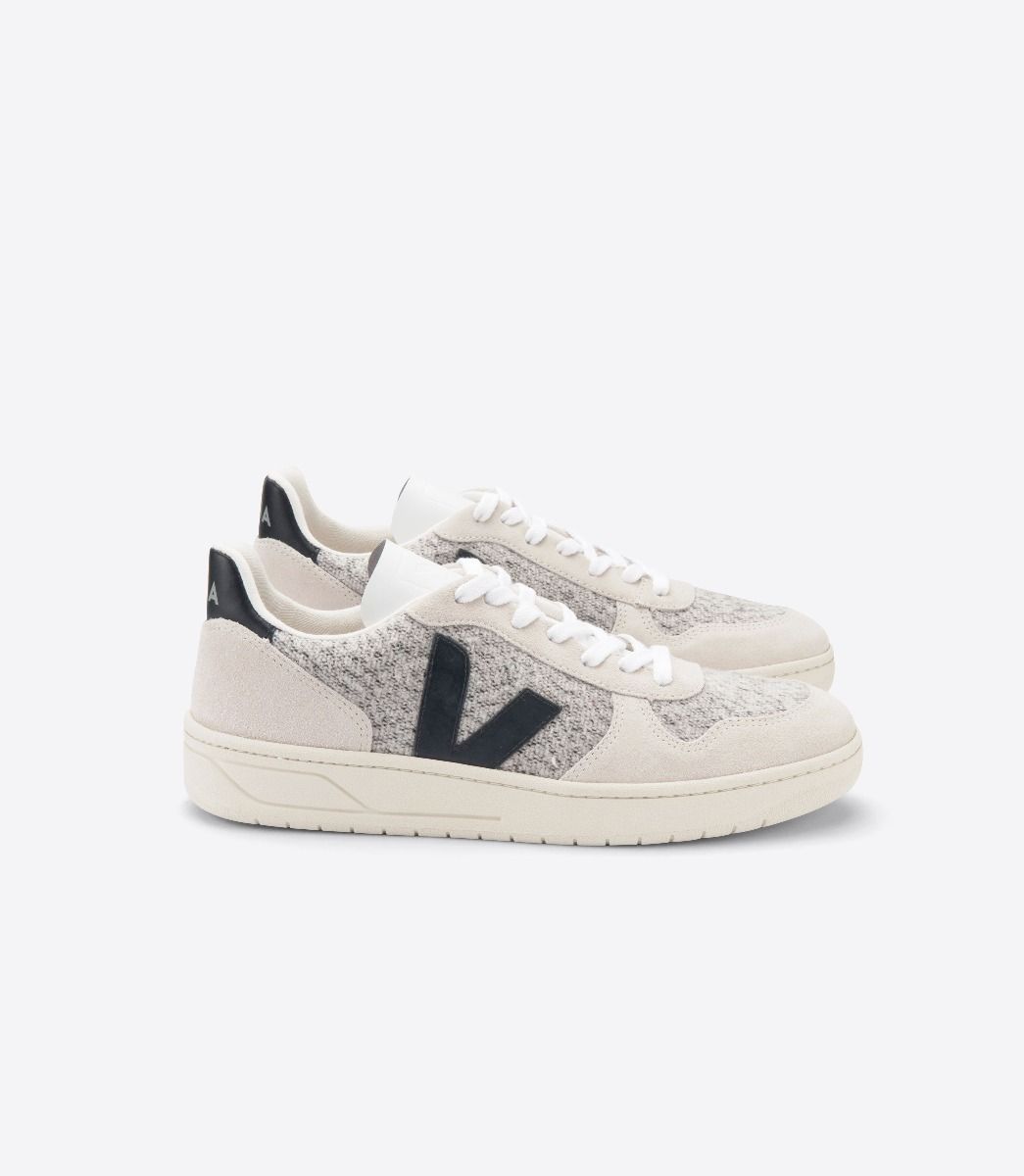 Zapatilla Veja V-10 Flannel Snow Black