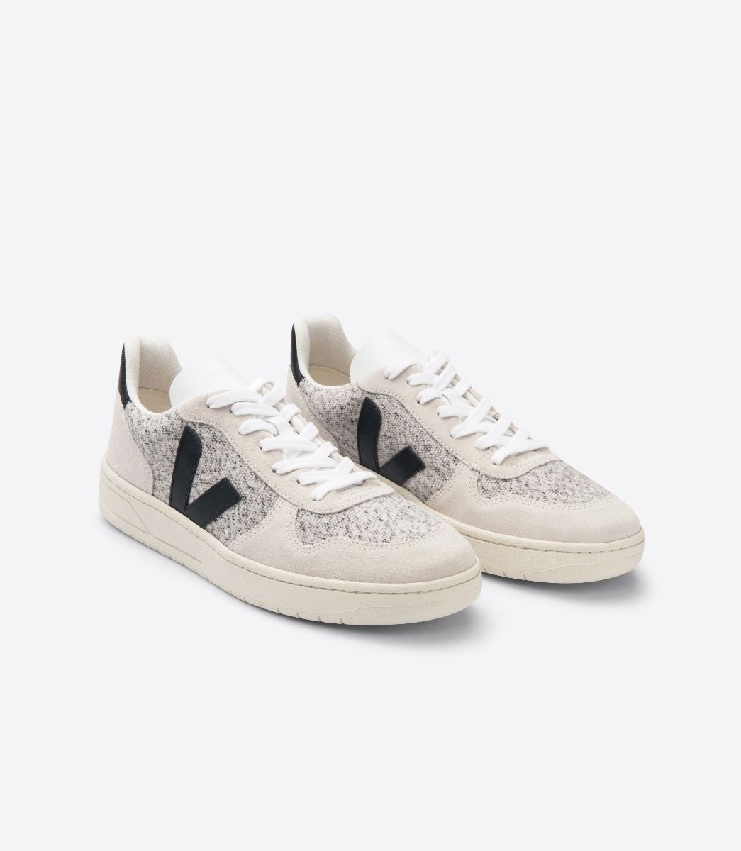 Zapatilla Veja V-10 Flannel Snow Black