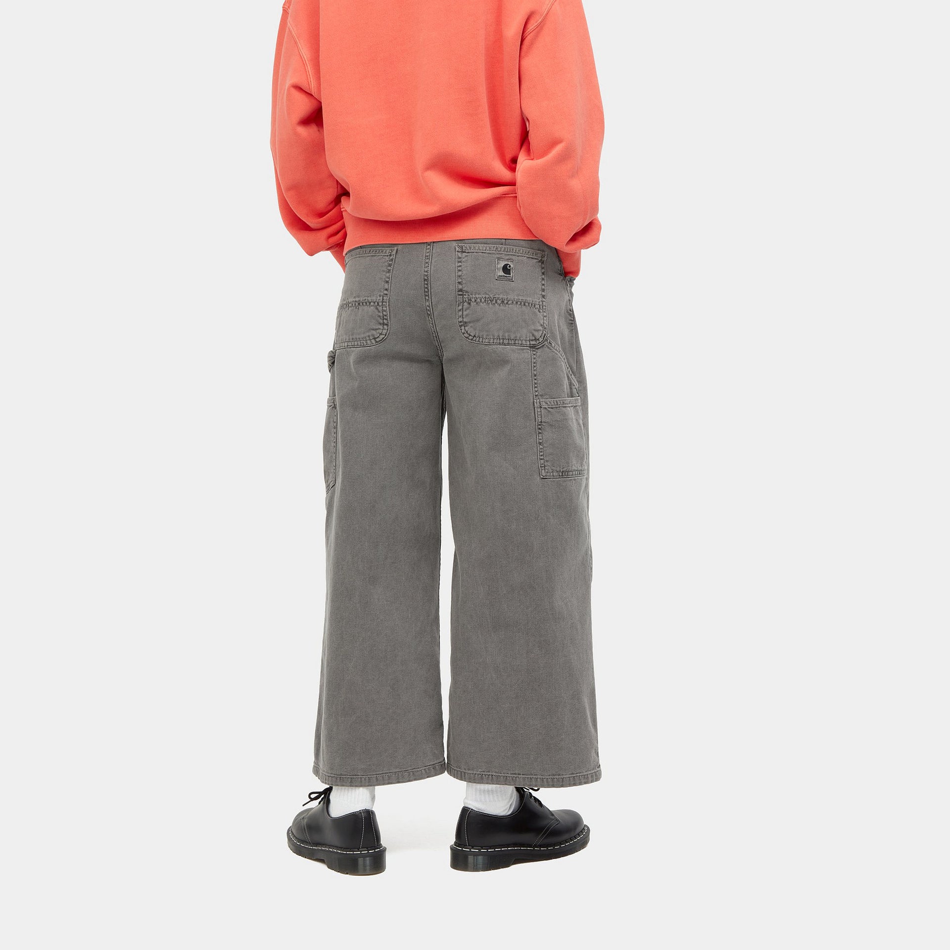 W' Jens Cropped Pant Black Faded