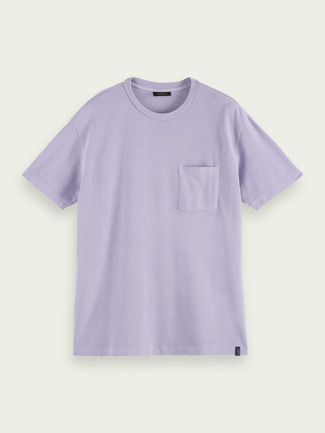Organic Cotton Garment-dyed Pique Crewneck T-shirt